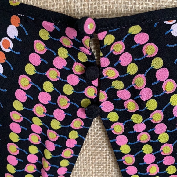 Free People Size 6 Polka Dot Long Sleeve Dress - Picture 3 of 6